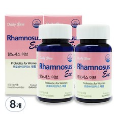 데일리원 람노서스 이브 유산균, 60정, 8개