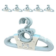 TALLSTOY 小熊旋轉型兒童衣架, 藍色, 60個