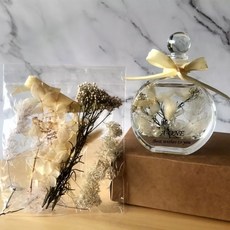 A-ONE 匯旺 浮游花DIY花材包 Set 3包, 天然植物乾燥花, H01 白羽之戀 彩色