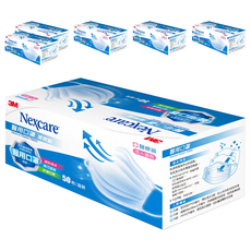 3M Nexcare 醫用口罩 成人散裝 7660C, 藍色, 50片, 6盒