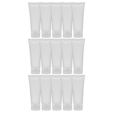 Seondong Sangsa 霧面旅行用乳霜乳液軟管分裝瓶 10g, 白色, 15個