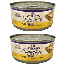 WELLNESS 寵物健康 貓用 SS 名廚特選主食罐, 室內貓鮮雞肉泥, 150g, 2罐