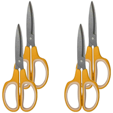 ABEL 力大牌 砧鋒 雙曲率事務剪刀 防沾黏 173 x 69 x 16mm, 4支, 60081-YW