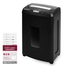 PAPER FRIEND 現代辦公 100張自動進紙碎紙機+潤滑油紙, 黑色, PK-100AF