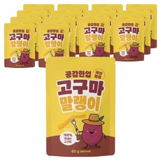 공감한입 국산 황토 고구마말랭이, 60g, 15개