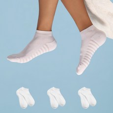 里圖 Airy Cool 運動休閒襪 夏季襪, 3個, 白色