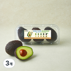 [로켓프레시 ] 선우 뉴질랜드산 바로 먹는 후숙 아보카도, 3개, 500g