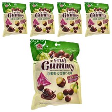 義美 白葡萄QQ糖巧克球, 160g, 5包