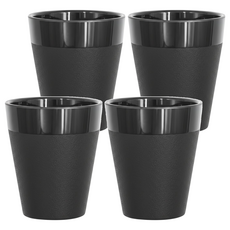 SIMPLA 玉米田 茶杯 200ml, 黑色, 4個