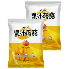 吃果籽 果汁蒟蒻 芒果 台灣在地芒果 擠壓式果汁蒟蒻 獨立包裝 無添加色素 無防腐劑 無消泡劑 果汁含量10%, 240g, 2包