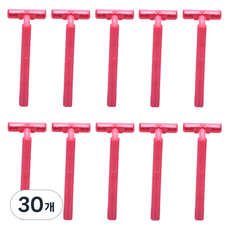 펄맥스 드위트리 2 일회용 면도기 레드, 5개입, 30개