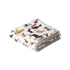 美國 little unicorn 純棉四層紗布毯 被子