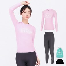 aquatica 女性防曬泳衣上衣 AQAWTS23002 + 高腰水上緊身褲 AQAWLE23003 套組