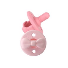 itzy ritzy 造型矽膠安撫奶嘴組, 甜心粉, 0歲以上, 2個