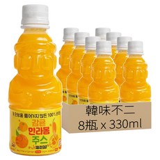 韓味不二 濟州島漢拏峰柑橘果汁, 330ml, 8瓶