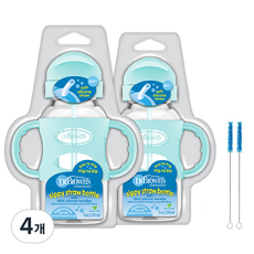 닥터브라운 와이드넥 시피 빨대컵, 270ml, 4개, 그린
