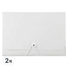 GoodGoodShop A4 13格風琴文件夾, 白色, 2個