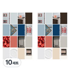 루카랩 아카이브 6공 리필속지 스크랩 더 모먼트 세트 포토, 16장, 10세트