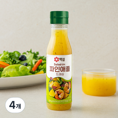 백설 파인애플 드레싱, 250g, 4개