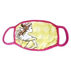 disney 迪士尼 迪士尼柔布口罩 -貝兒(大), 迪士尼 貝兒公主, 18.5 x 12cm, 1件