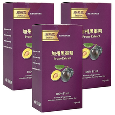 SnowIOU 樹飛雪 加州黑棗精 14條, 3個, 140g