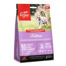 Orijen 歐睿健 台灣公司貨 幼貓 無穀配方 乾飼料, 野牧鮮雞, 340g, 1包, 鮮雞, 1袋