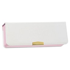 Raymay 藤井 防滑單面筆盒，大軸三角鉛筆也入，尺寸調節筆架, 珍珠白, 1個