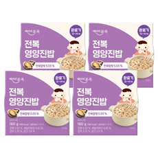 베이비본죽 실온이유식 완료기 전복영양진밥, 전복, 180g, 4개