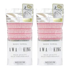 YOKOZUNA 橫鋼 超濃密起泡擦澡巾, 粉色, 1入, 2條