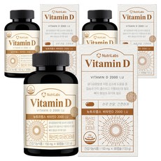 뉴트리랩스 비타민D, 90정, 3개