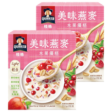 QUAKER 桂格 美味燕麥 水果優格 5包, 256g, 2盒