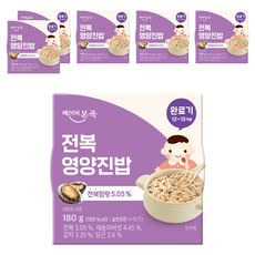 베이비본죽 실온이유식 완료기 전복영양진밥, 전복, 180g, 6개