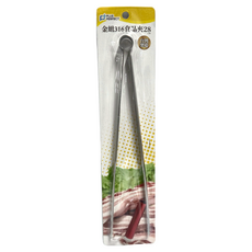 PLUS PERFECT 理想 金緻316不鏽鋼食品夾 28cm, 1支, silver