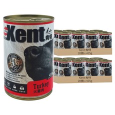 Kent 肯特 全齡犬 狗罐頭, 火雞肉, 415g, 40罐