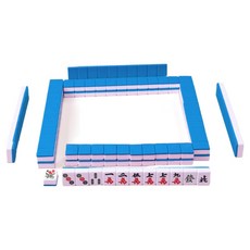 Wellot 桌遊麻將 24mm, 藍色, 1個