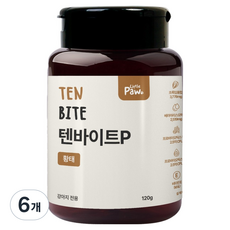 리틀포우 강아지 텐바이트 영양간식, 120g, 6개, P 황태