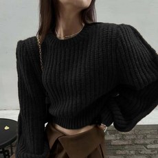 PEONIST 女性彩色短版針織衫