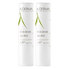 A-DERMA 艾芙美 複方維他命護唇膏, 深層滋潤 預防脫皮、唇紋, 4g, 2支, 無香