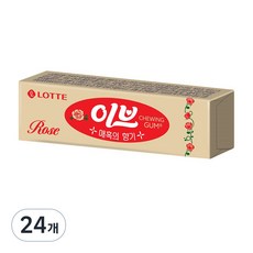 롯데 이브로즈 껌, 26g, 24개