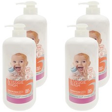 媽媽餵 奶瓶蔬果洗潔精 溫和pH5.5 適用於奶嘴、餐具、蔬果, 700ml, 4瓶