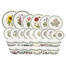 Portmeirion Botanic Garden 6人韓式餐具28件組, 1套, 飯碗 6p + 湯碗 6p + 主餐盤 2p + 中盤 2p + 點心盤 2p + 17cm碗 2p + 麵包盤 4p + 麥片碗 2p + 義大利麵碗 2p, 混和色
