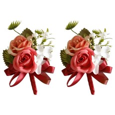 婚禮胸花 PE材質 7*12cm B款紅色, 2個