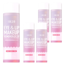 1028 pH7.5 深層清潔眼唇卸妝液 EX2.0, 溫和親膚不熏眼, 敏感肌膚適用, 清爽零油感, 防水眼唇眉妝專用, 90ml, 5瓶