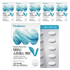 Stress Care茶胺酸複合補充錠, 60顆, 6個