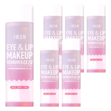 1028 pH7.5 深層清潔眼唇卸妝液 EX2.0, 溫和親膚不熏眼, 敏感肌膚適用, 清爽零油感, 防水眼唇眉妝專用, 90ml, 6瓶