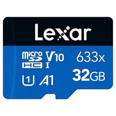 Lexar 雷克沙 UHS-1 A1 U3 High Performance MicroSDXC 633X V30 記憶卡, 32GB, 1個