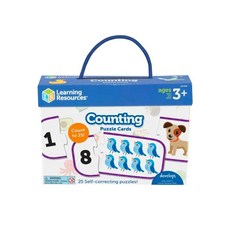 Learning Resources 算數拼圖卡, 1盒, 25組