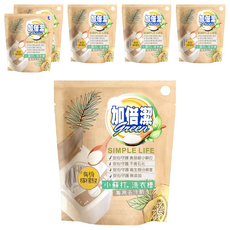 加倍潔 檸檬酸 + 小蘇打洗衣槽專用去汙劑, 300g, 6包