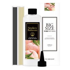 더허브샵 특대용량 디퓨저 리필오일, 담배냄새제거, 1L, 1개