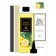 더허브샵 특대용량 디퓨저 리필오일, 레몬유칼립투스, 1L, 1개